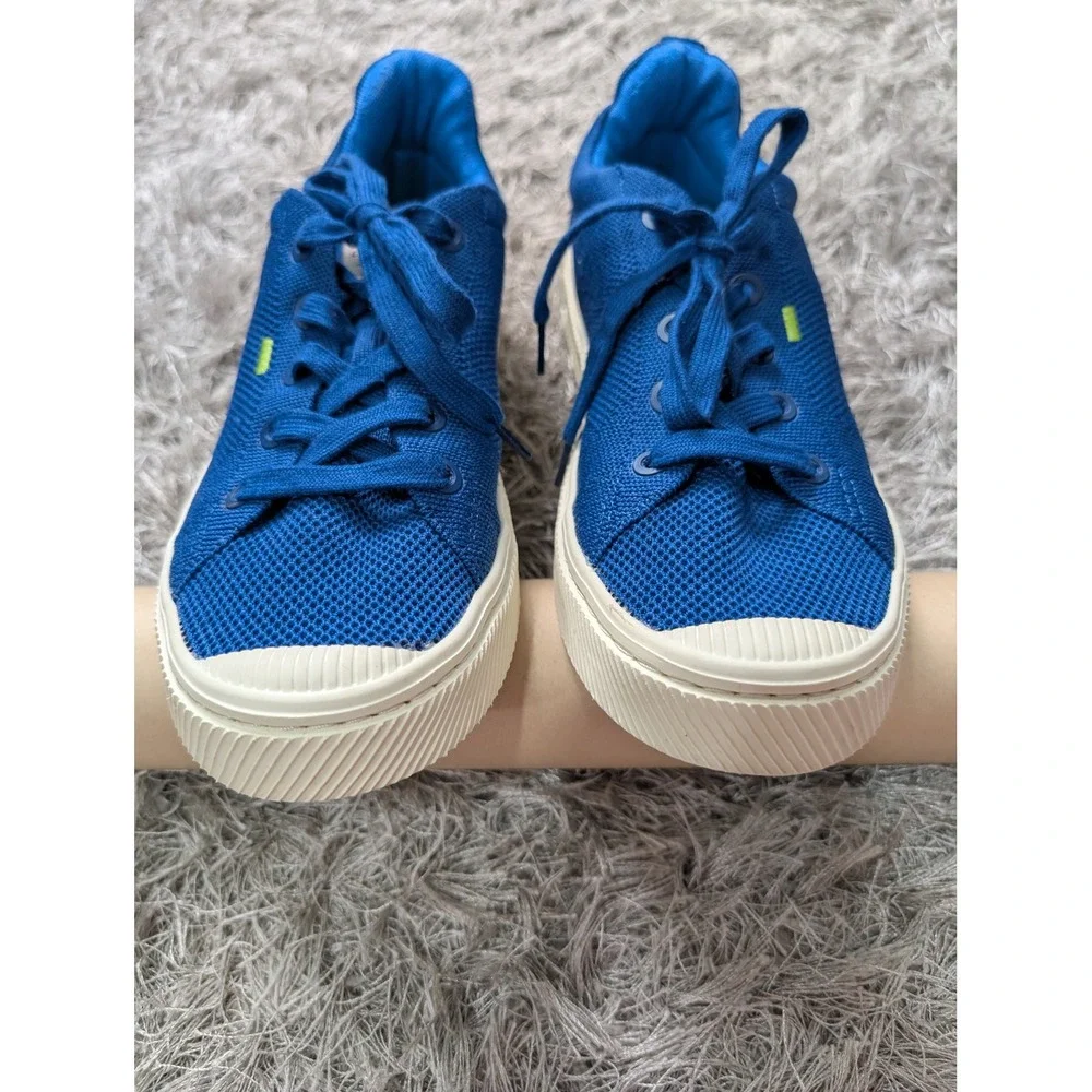 Cariuma IBI Low Royal Blue Knit Sneakers 300608U10M Mens 9 Womens 10.5